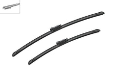 Bosch AeroTwin wind spoiler enhances blade contact at speed for consistent performance.