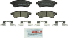 Bosch BC1100 QuietCast rear brake pad with ceramic friction for quiet stopping.