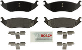 Bosch BE967H blue ceramic brake pads with hardware for rear axle deliver quiet stops