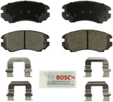Bosch Blue ceramic front brake pads for quiet, smooth stopping on compatible Hyundai and Kia models