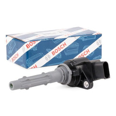 Bosch ignition coil side profile showing installation compatibility.