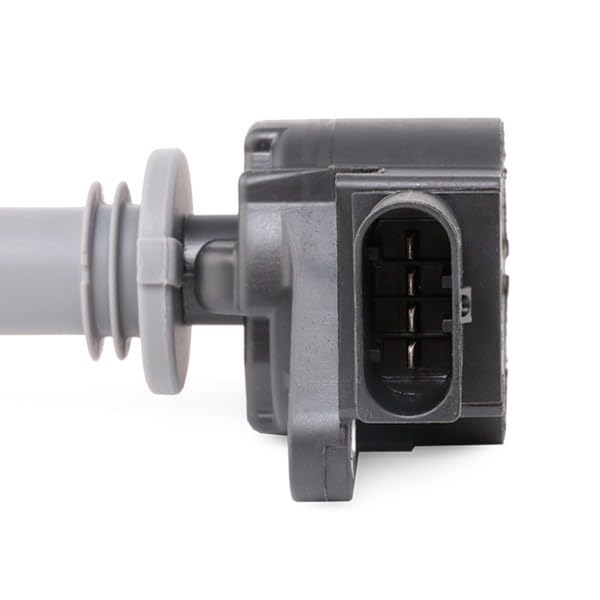 Bosch ignition coil under-hood wiring connection close-up.