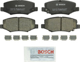 Bosch QuietCast rear brake pads with ceramic friction for quiet stops.