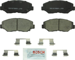 Bosch QuietCast ceramic disc brake pad front for select Acura/Honda models, quiet operation and low dust