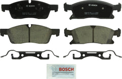 Bosch QuietCast front brake pads for Dodge Durango and Jeep Grand Cherokee, quiet, low-dust braking.