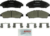 Bosch QuietCast front brake pad set shown for OE-style fit and quiet stopping.