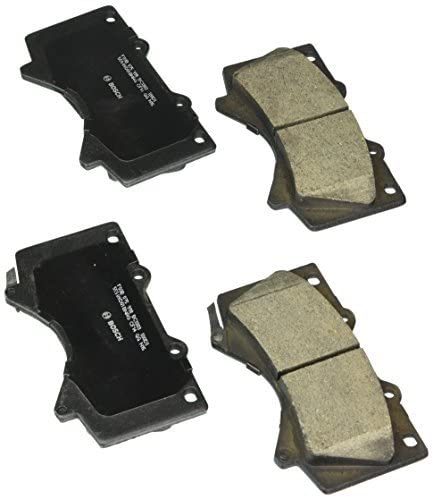Bosch QuietCast front brake pads for Toyota Land Cruiser family; durable, low-dust performance.