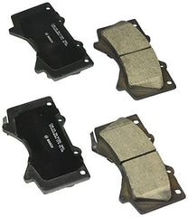 Bosch QuietCast front brake pads for Toyota Land Cruiser family; durable, low-dust performance.