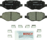 Bosch QuietCast rear brake pad set for Ford Edge offers quieter stops and corrosion resistance.