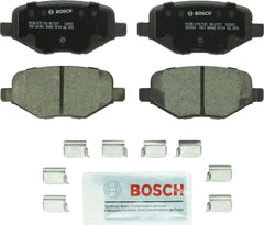 Bosch QuietCast rear brake pad set for Ford Edge offers quieter stops and corrosion resistance.