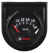 Bosch SP0F000051 2-inch gauge with black dial for clear voltage readings.
