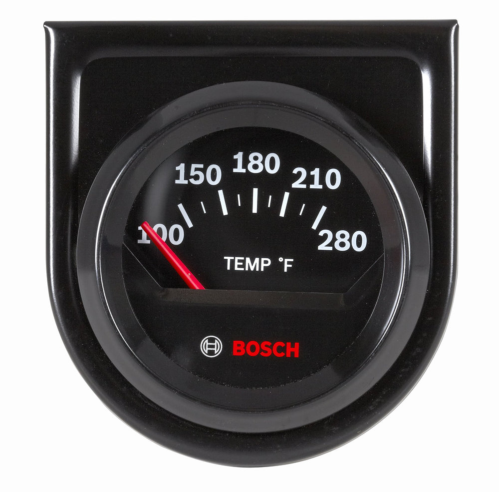 Bosch Style Line 2-inch gauge front view with crisp white dial for quick temperature checks