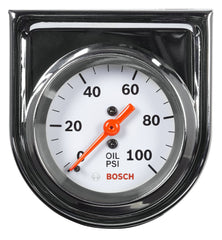 Bosch Style Line 2in gauge front view with clear dial for quick readings