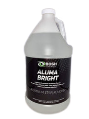 Bosh Chemical Aluma Bright bottle pour enables quick aluminum cleaning.