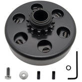 BOSRUIDA 12-tooth centrifugal clutch close-up shows robust steel build for go-karts.