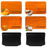 Botanikind wooden visor-clip car air freshener on the sun visor for a clean cabin scent.