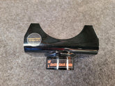 Bottle Jack Buddy lift pad on bottle jack for safer axle lifting.