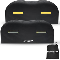 BougeRV dual-axle tire cover for 27-30 inch tires protects against UV and weather