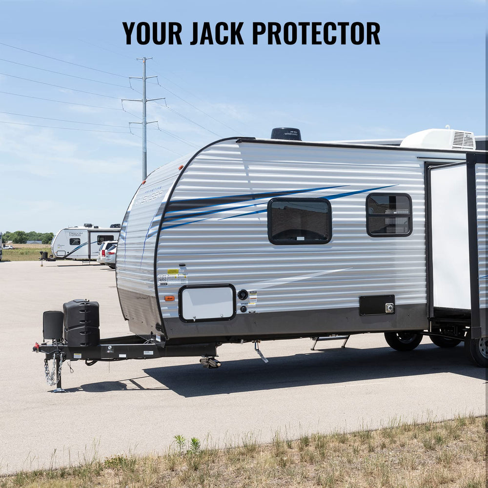 BougeRV Protective cover ready for outdoor storage with reliable support