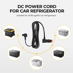 BougeRV 3.5m long DC power cord offers flexible reach for car freezers.