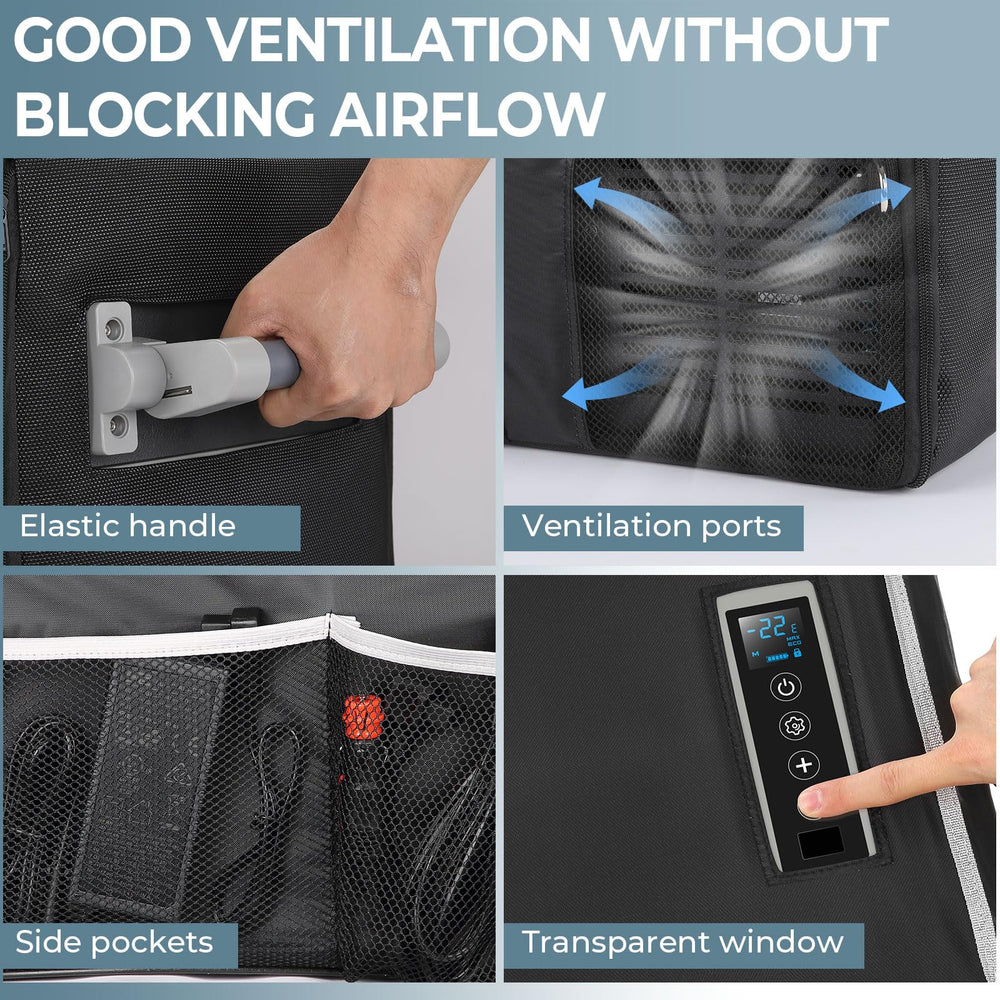 BougeRV transparent surface area allows temp regulation observation.