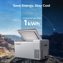 BougeRV CR22 eco mode demonstrates energy efficiency during trips.