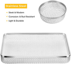 BougeRV round vent screen close-up shows heavy-duty stainless steel mesh built to last.