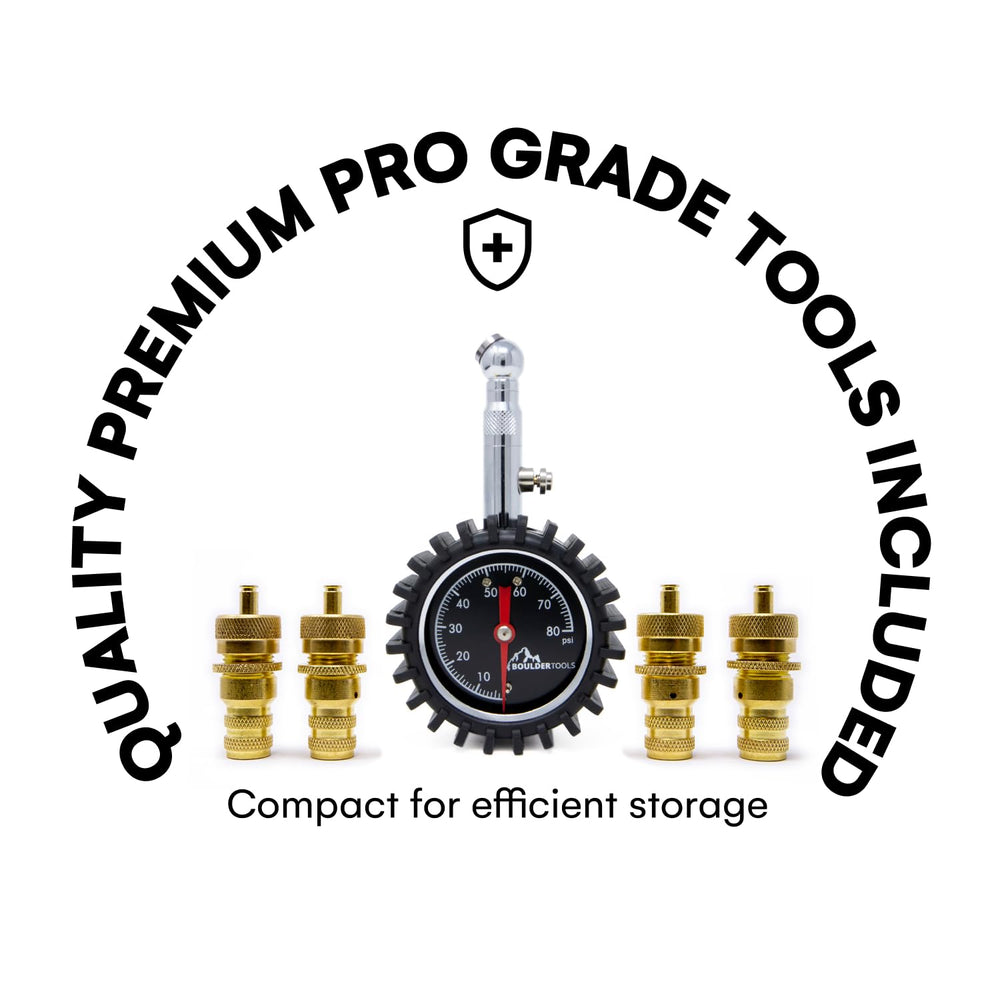 Boulder Tools brass deflator highlights rugged, rust-resistant construction