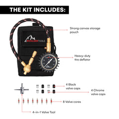 Boulder Tools brass deflator highlights rugged durability for reliable field use.