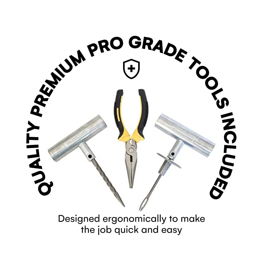 Boulder Tools pressure gauge ensures proper inflation after repairs