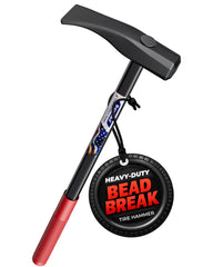 Bovkad 32in tire hammer with duck-bill head for rim-safe bead breaking.