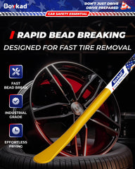 Bovkad tire spoon bar used on heavy duty semi tires for leverage