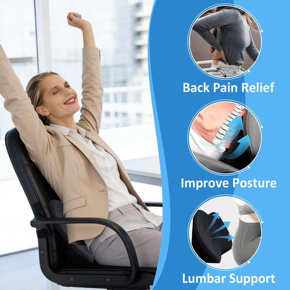 BowLUQ wedge cushion image illustrating coccyx pressure relief potential