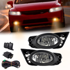 Boxlight fog light assembly on Honda Civic front-right for enhanced night visibility
