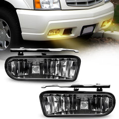 Boxlight fog lights driver-side assembly with clear lens for better night visibility.