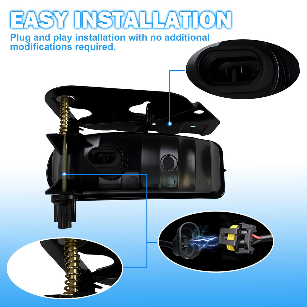 Boxlight fog light installation is plug-and-play for quick setup.