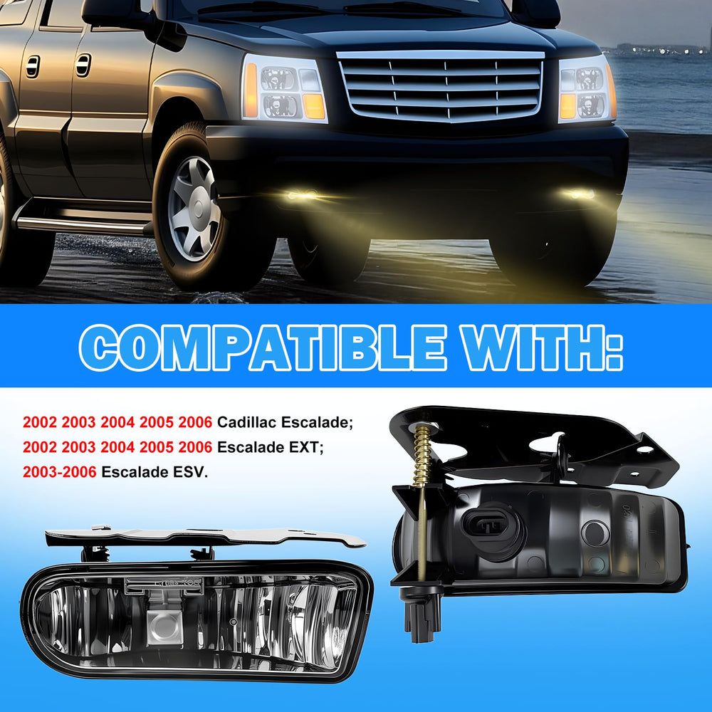 Boxlight halogen bulbs 880 27W included for bright fog lighting.