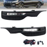 Boxlight Honda Accord left fog lamp with clear lens enhances nighttime visibility.