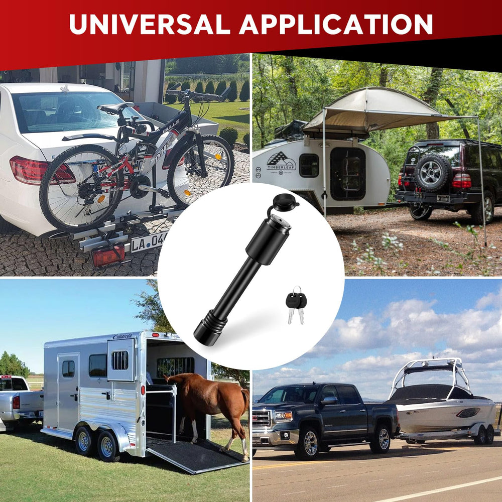 BOYISEN complete hitch security kit promotes quick, secure setup.
