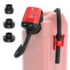 boyisen cordless fuel pump assembly in action enabling hands-free transfer with auto-stop safety