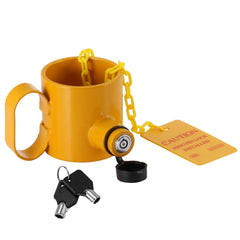 BOYISEN king pin lock with handle design enables easy hitch locking