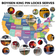 BOYISEN lock enables quick locking and removal during hitching.