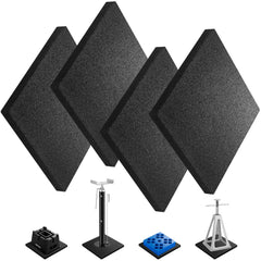 BOYISEN RV stabilizer jack pad 8.5-inch with non-slip surface for stable leveling.