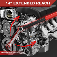 BQEC 19mm wrench with 7/8 inch interface for pulleys