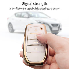 Bqepe Toyota key fob cover for Grand Highlander, rugged protection with a premium touch.