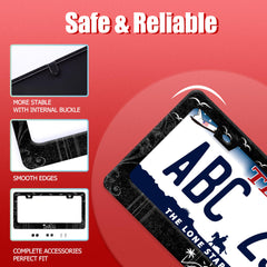BRAGHRTED stainless steel license frame resists rust and weather for lasting shine.