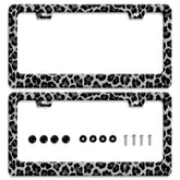 BRAGHRTED cheetah print license frame enhances style while staying durable for daily driving.
