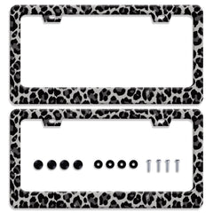 BRAGHRTED cheetah print license frame enhances style while staying durable for daily driving.
