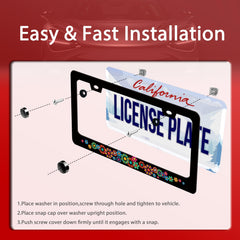 BRAGHRTED frame with included screws and washers for quick install