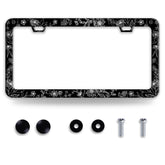 BRAGHRTED Line Art Flowers frame front view highlights durable stainless steel finish.